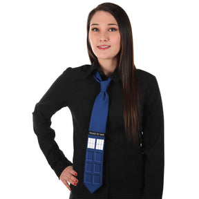 Doctor Who TARDIS Police Box Neck Tie Costume Accessory