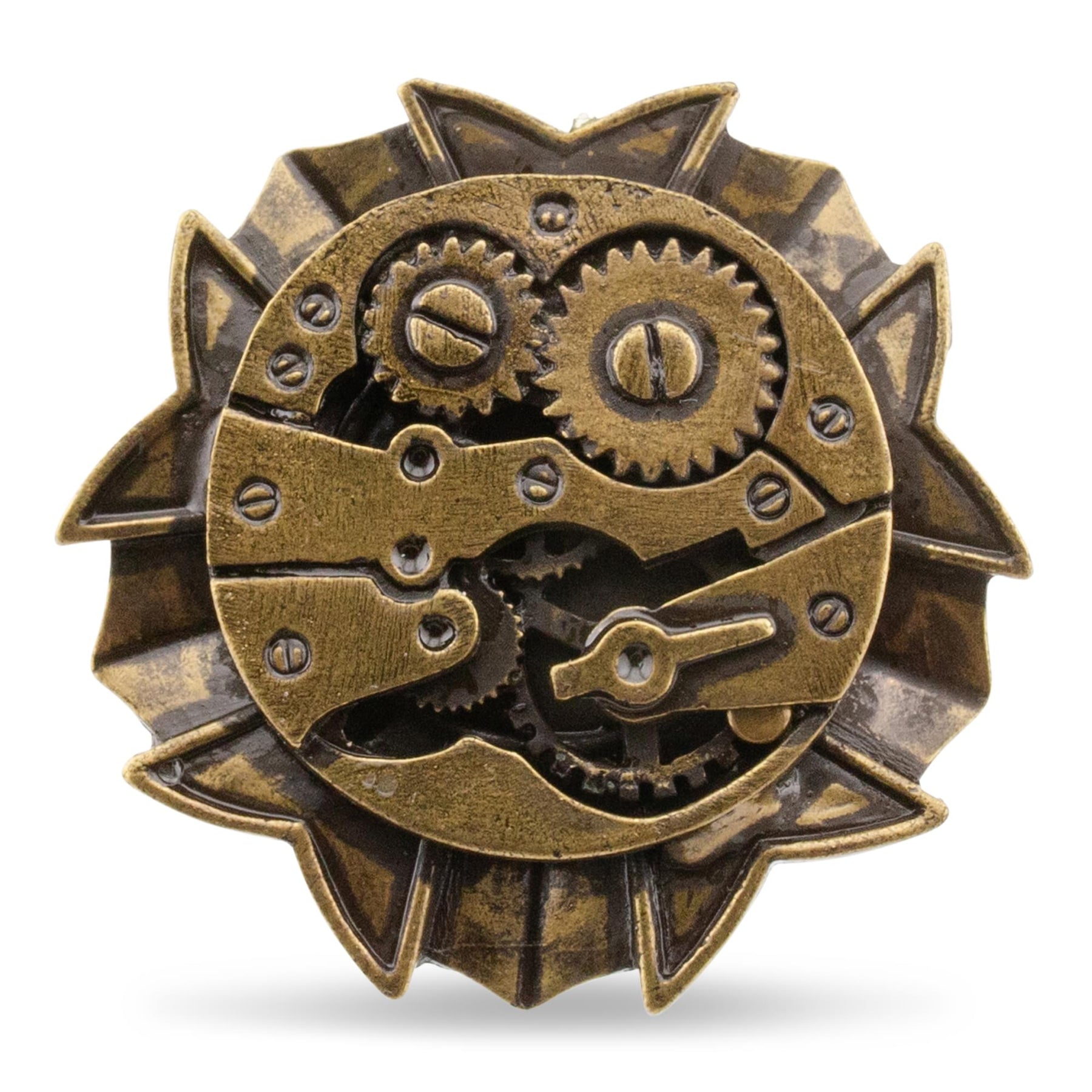 Steampunk Antique Watch Gears Costume Ring Adult