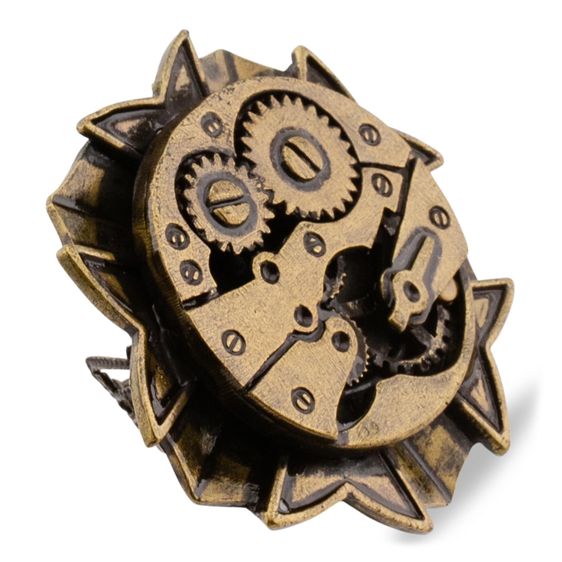 Steampunk Antique Watch Gears Costume Ring Adult