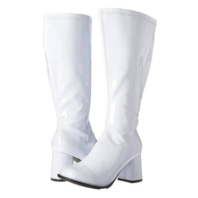 White Gogo Womens Costume Boots