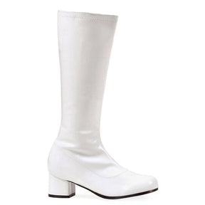 White Gogo Womens Costume Boots