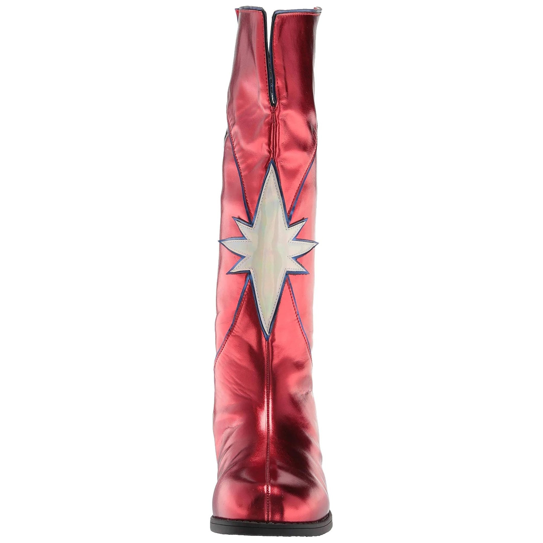 1.5" Heel Women's Knee High Superhero Boot Red