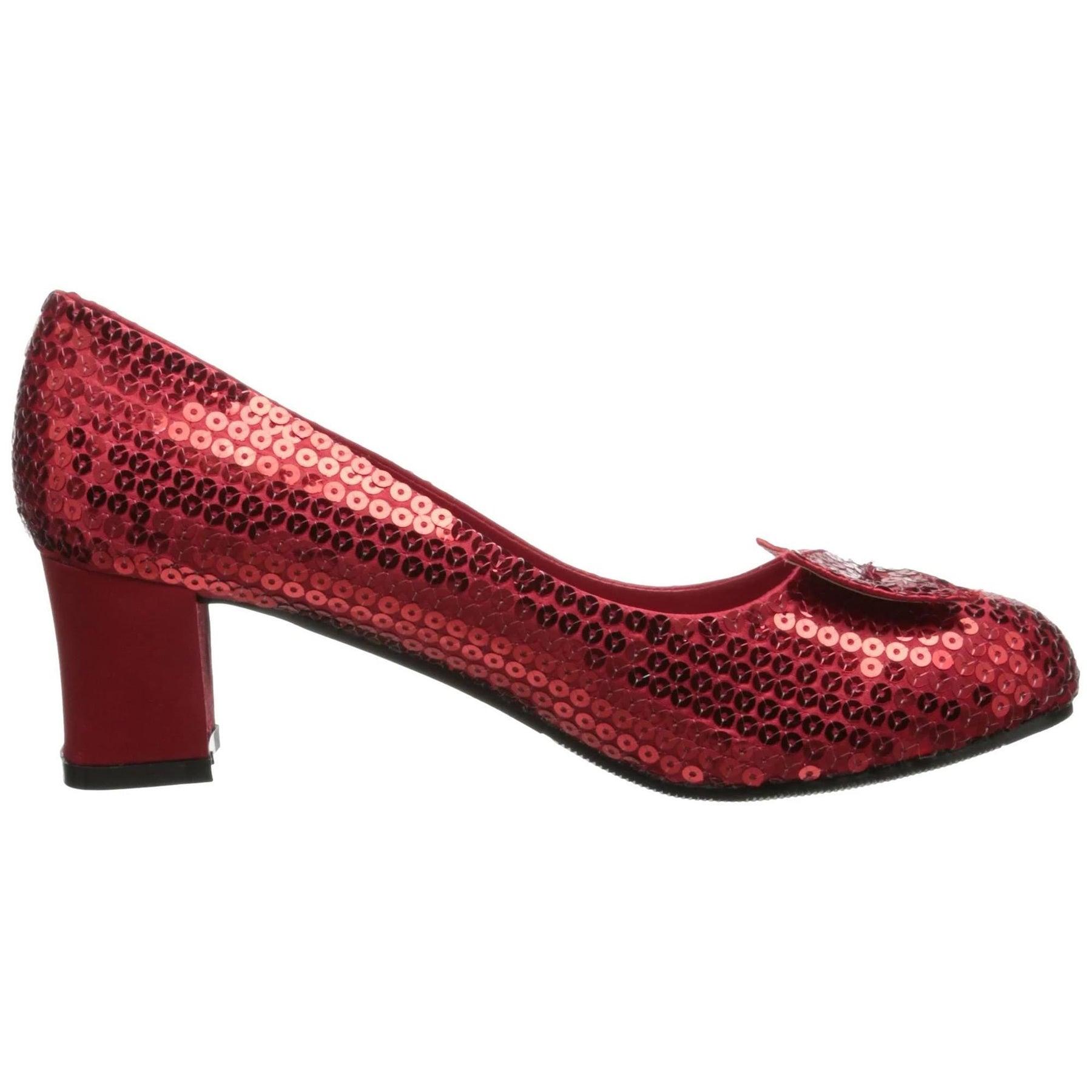 Red Judy 2" Heel Sequined Adult Shoes