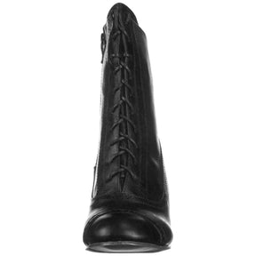 Victorian 2.5" Heel Women's Mid Calf Lace Up Costume Boot (Black)