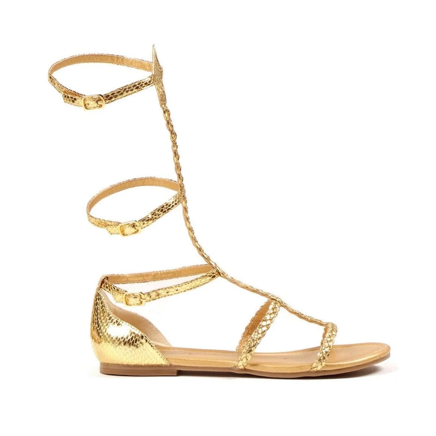 Cairo Gladiator Women's Costume Sandals, Gold