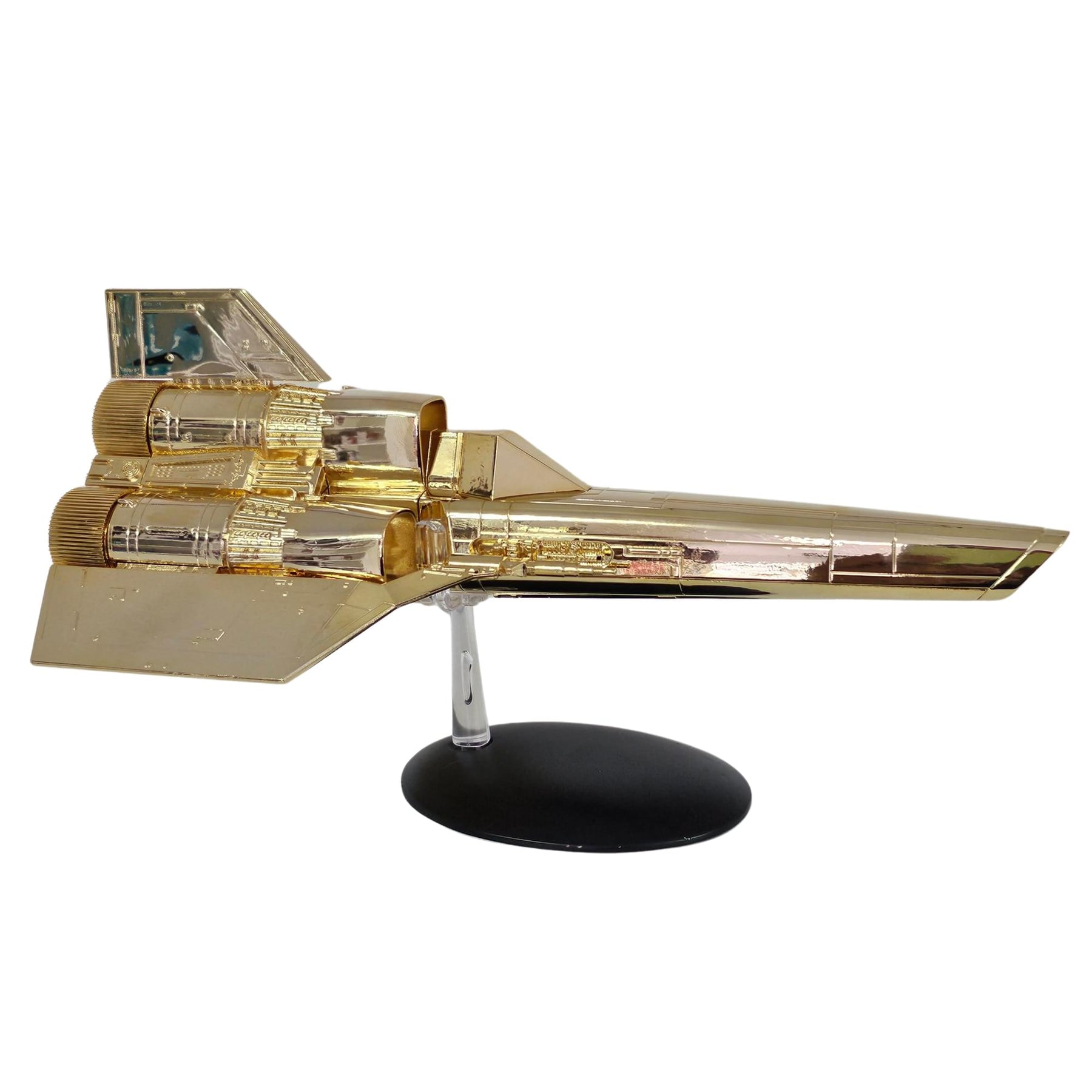 Eaglemoss Battlestar Galactica Ship Replica | Gold Plated Colonial Viper