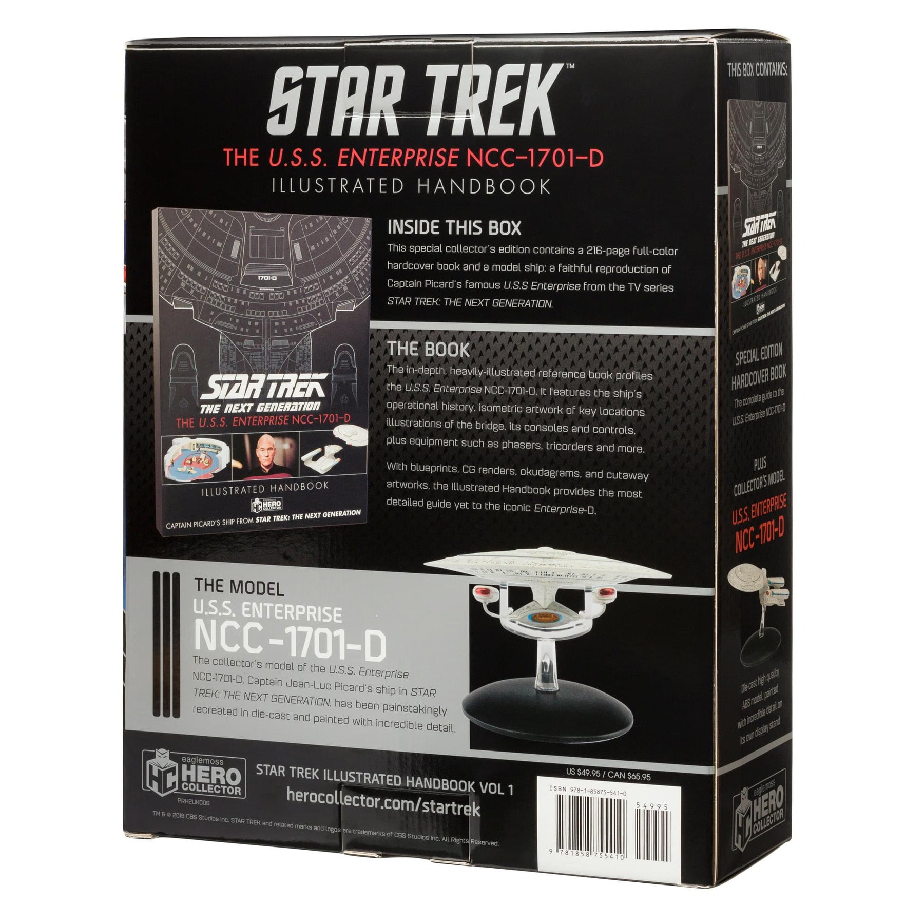 Eaglemoss Star Trek Illustrated Collectible Ship USS Enterprise NCC-1701-D