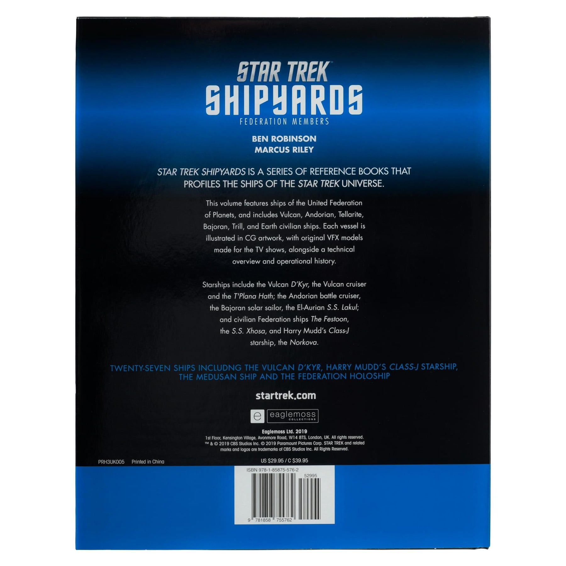 Eaglemoss Star Trek Shipyards Book | Federation Members