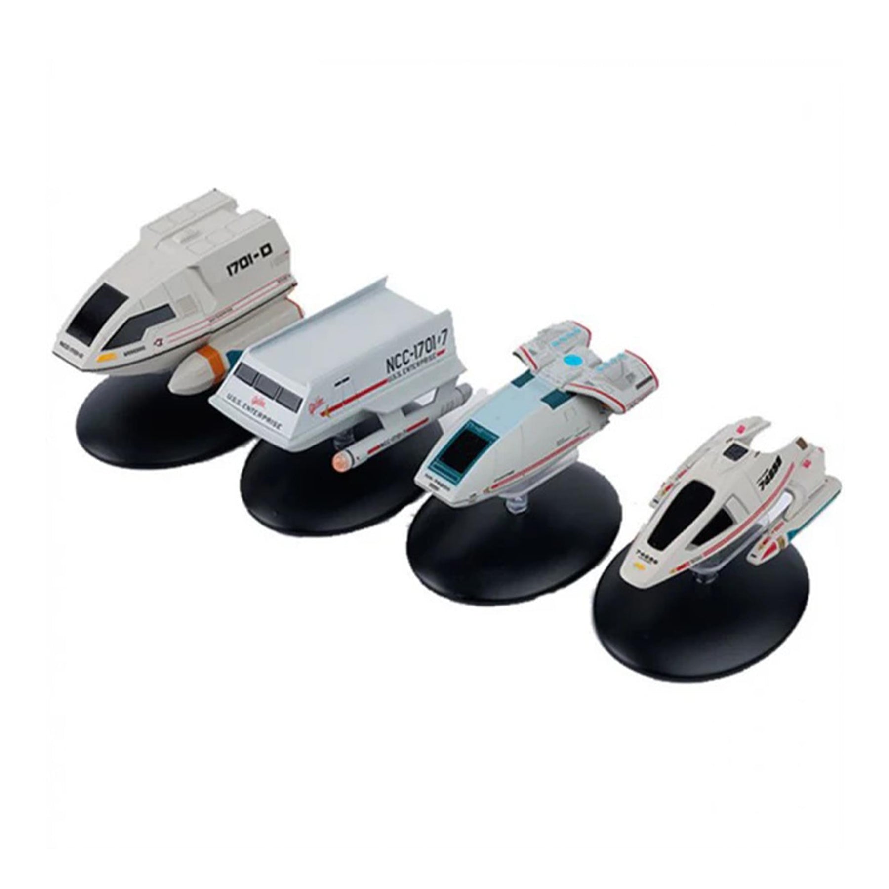 Eaglemoss Star Trek Shuttlecraft Set 1 Galileo II, Type-6, Type-9, Type-10