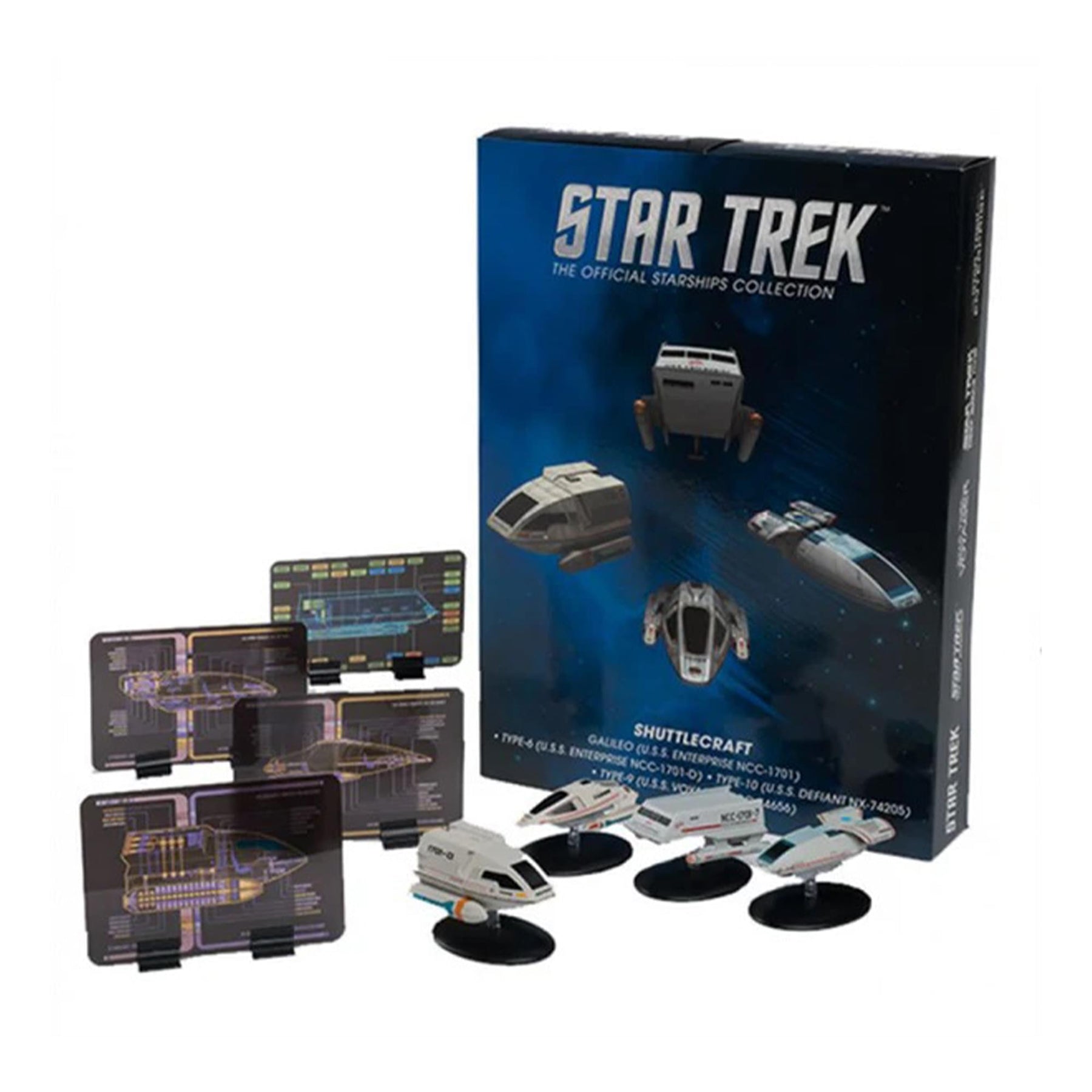 Eaglemoss Star Trek Shuttlecraft Set 1 Galileo II, Type-6, Type-9, Type-10