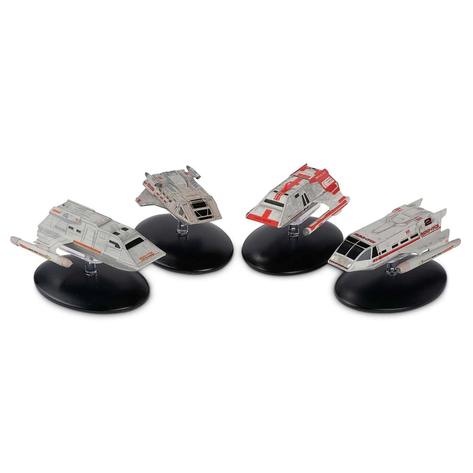 Eaglemoss Star Trek Shuttlecraft Set 4 Passenger, Warrant, Short-Range, Medical