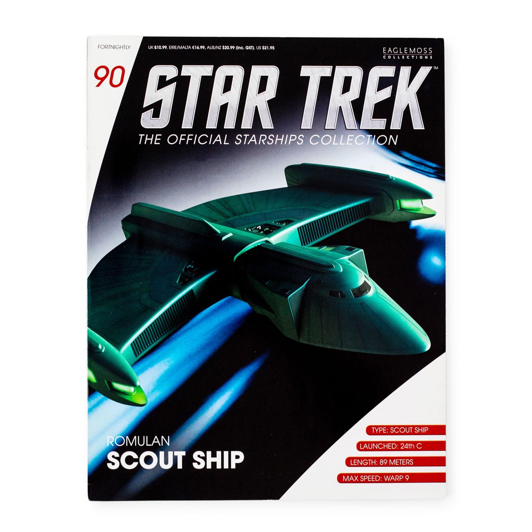 Eaglemoss Star Trek Starships Romulan Scout Ship Magazine