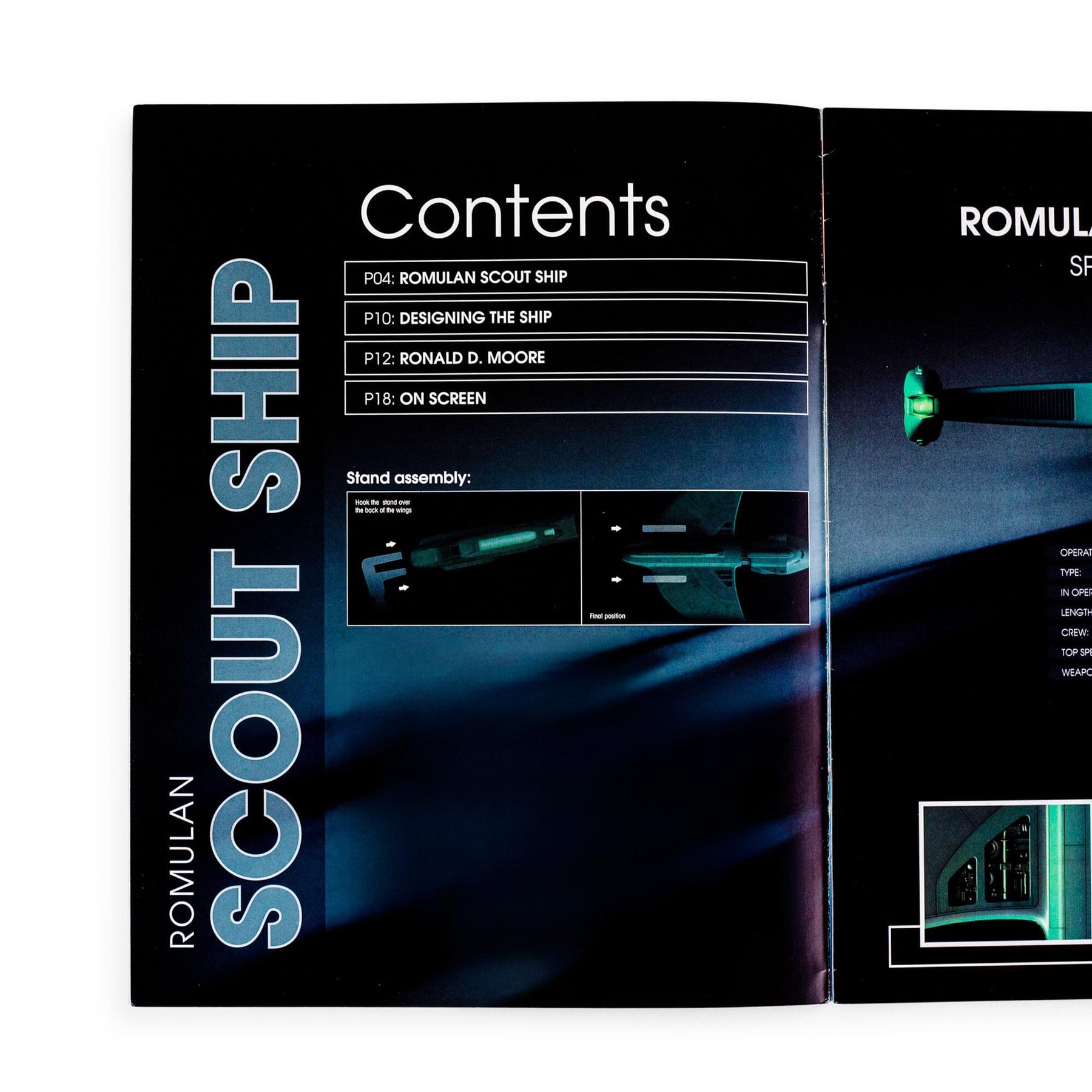 Eaglemoss Star Trek Starships Romulan Scout Ship Magazine