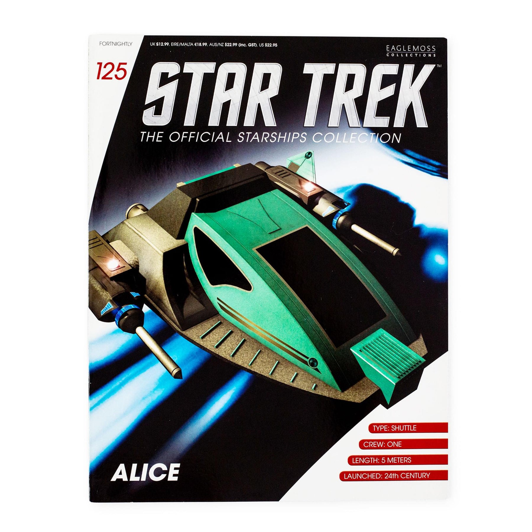 Eaglemoss Star Trek Starships Alice Shuttlecraft Magazine