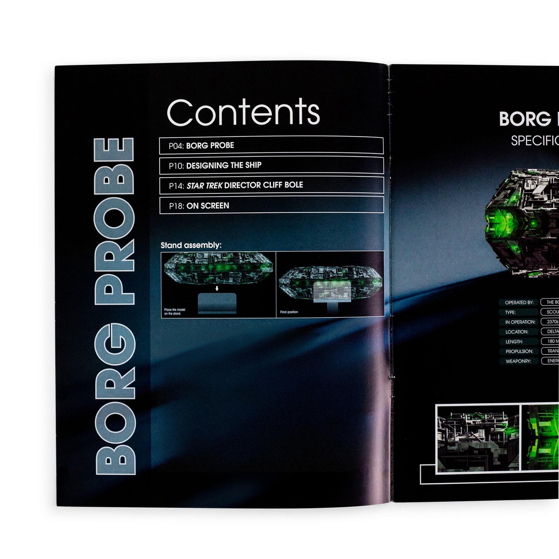 Eaglemoss Star Trek Starships Borg Probe Magazine