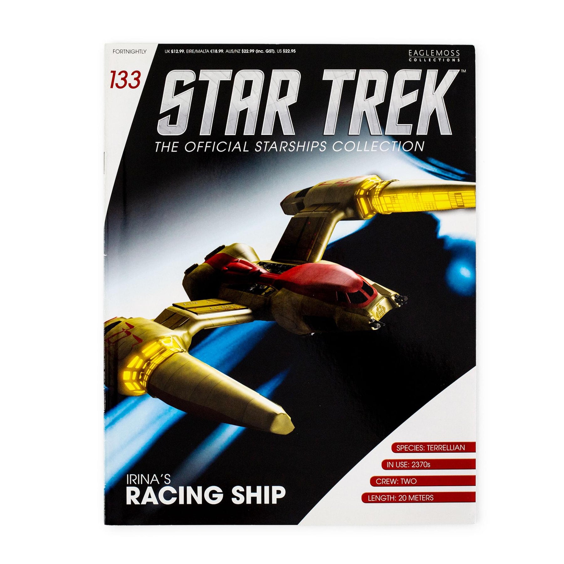 Eaglemoss Star Trek Starships Irinas Racing Ship Magazine