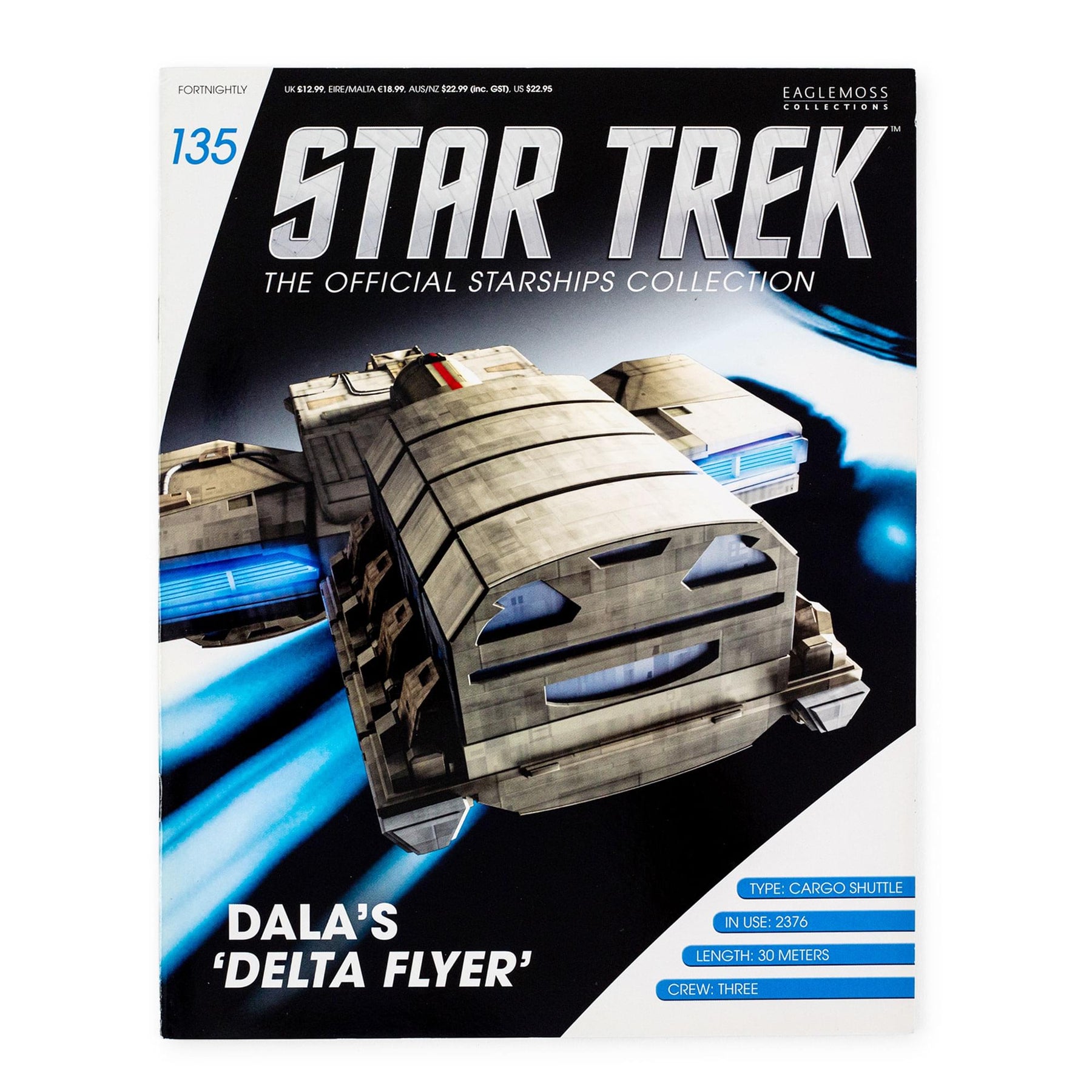 Eaglemoss Star Trek Starships Dalas Delta Flyer Magazine