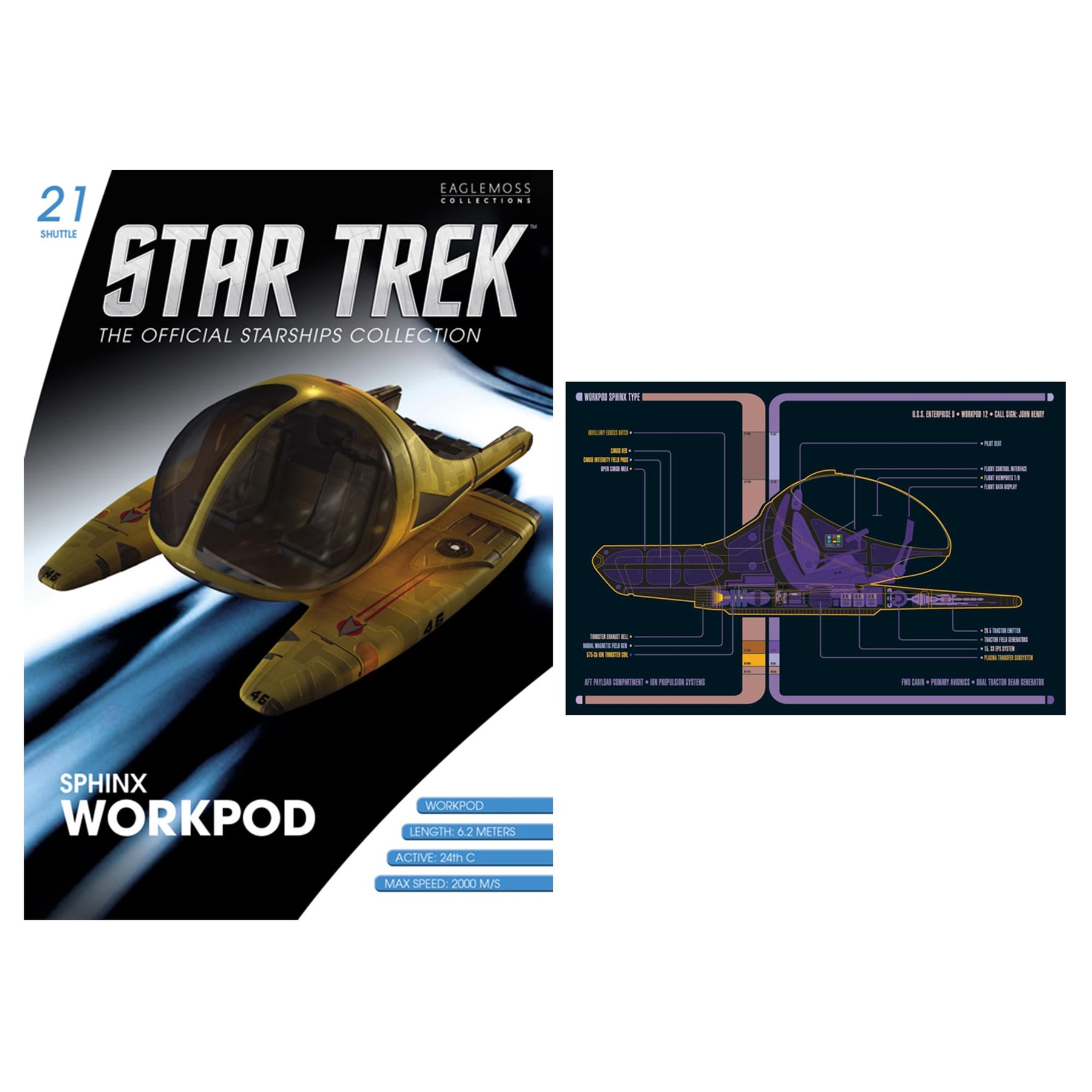 Eaglemoss Star Trek Ship Replica | Shuttle Set of 4