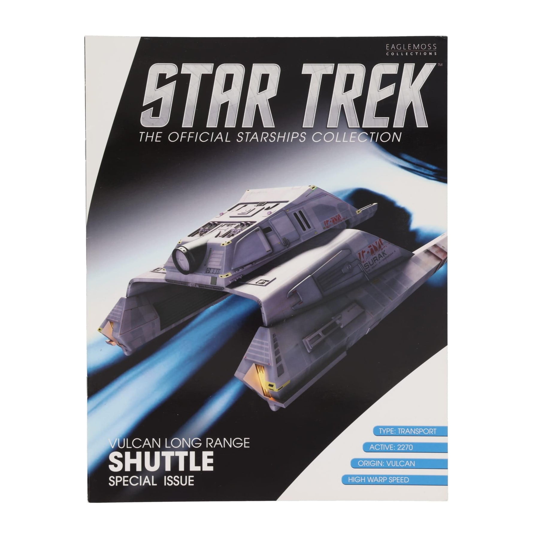 Eaglemoss Star Trek Starships Long Range Vulcan Shuttle Magazine