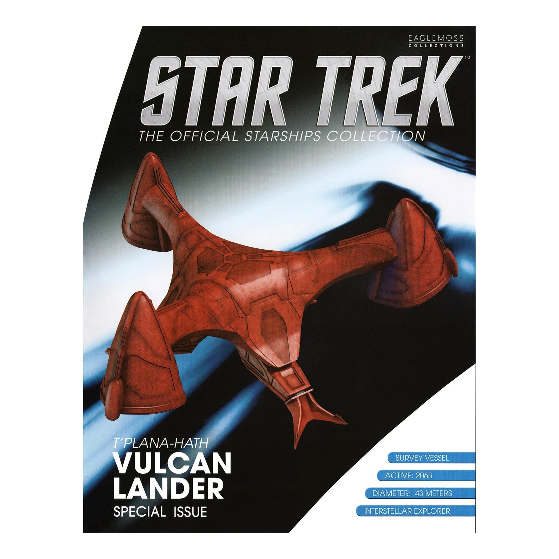 Eaglemoss Star Trek Starships Vulcan Lander (The TPlana Hath)Magazine