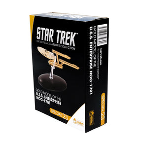 Eaglemoss Star Trek Ship Replica Gold Plated TOS NCC 1701 Enterprise (Variant)