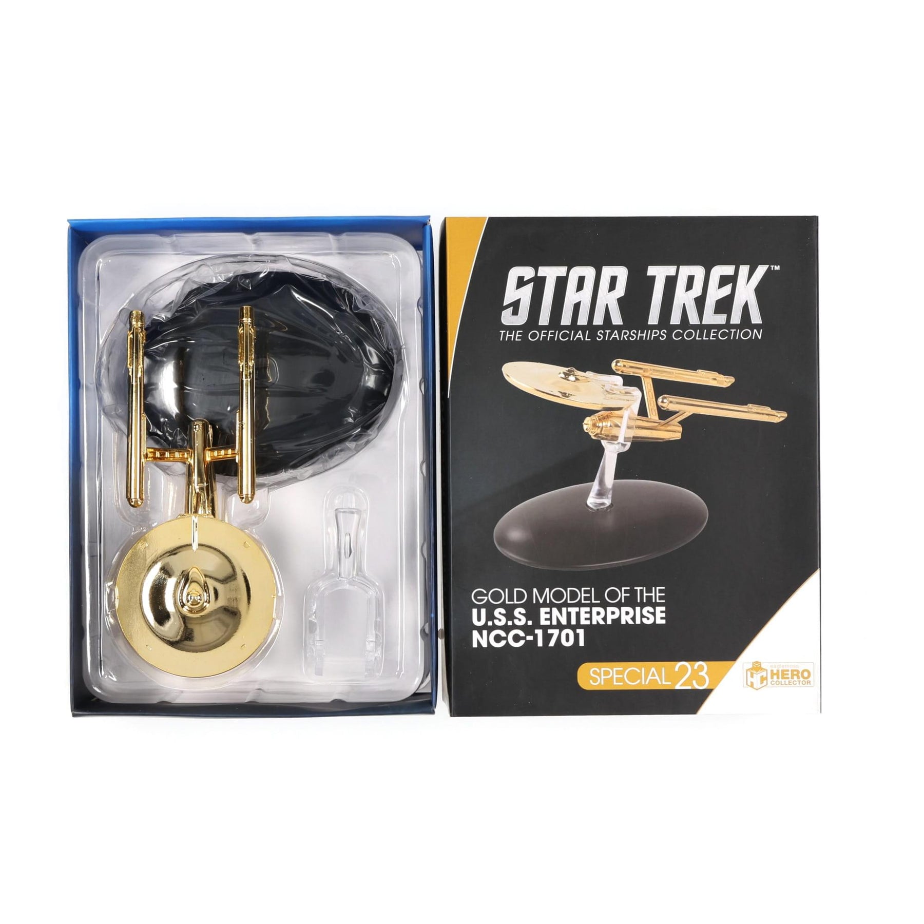 Eaglemoss Star Trek Ship Replica Gold Plated TOS NCC 1701 Enterprise (Variant)