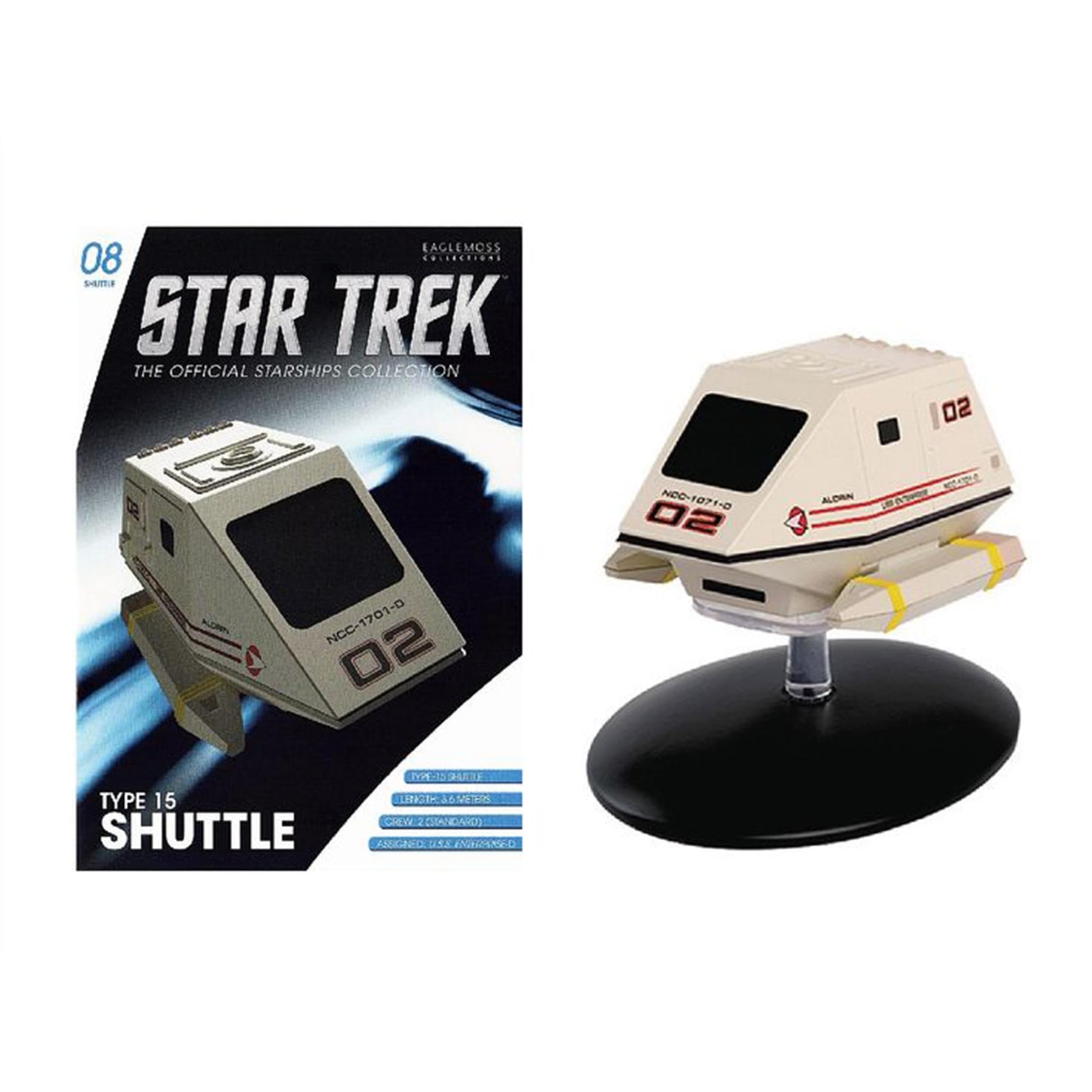 Eaglemoss Star Trek Starships Replica Shuttlecraft Type 15 Aldrin NCC-1701-D 02