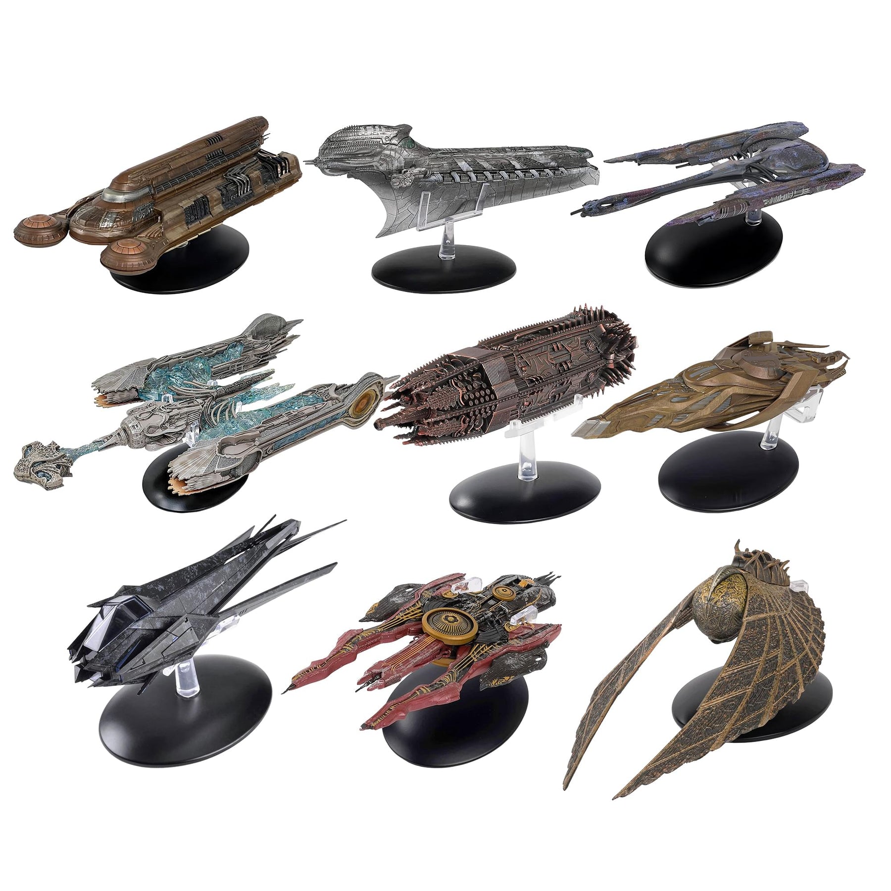 Eaglemoss Star Trek Discovery Starship Set of 9 Brand New Original Packaging