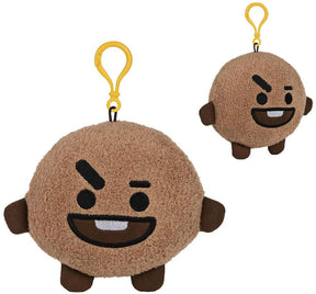 Line Friends BT21 4 Inch Plush Backpack Clip | Shooky