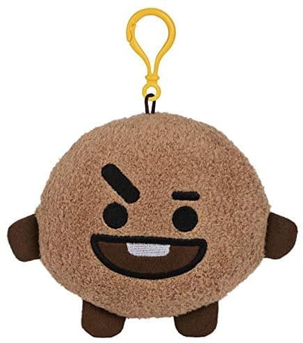 Line Friends BT21 4 Inch Plush Backpack Clip | Shooky