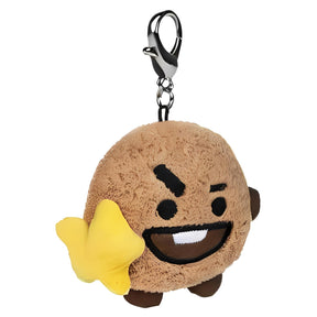 Line Friends BT21 3 Inch Bumble Buddy Plush Clip | Shooky