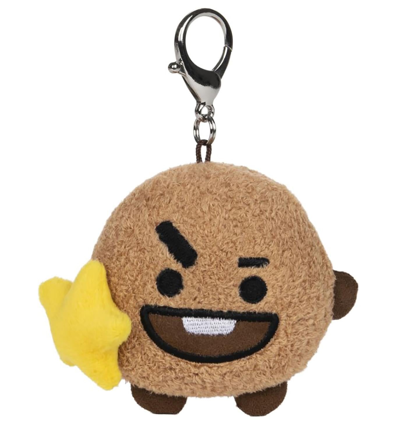 Line Friends BT21 3 Inch Bumble Buddy Plush Clip | Shooky