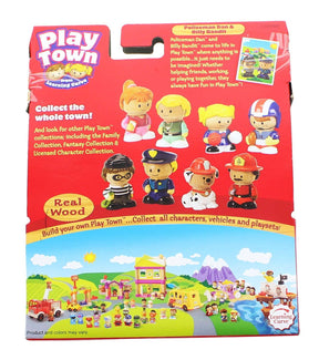 Play Town Learning Curve Real Wood Figure 2 Pack - Policeman Dan & Billy Bandit