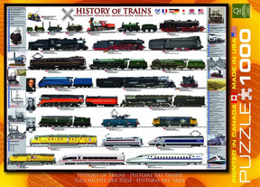 History of Trains 1000 Piece Jigsaw Puzzle