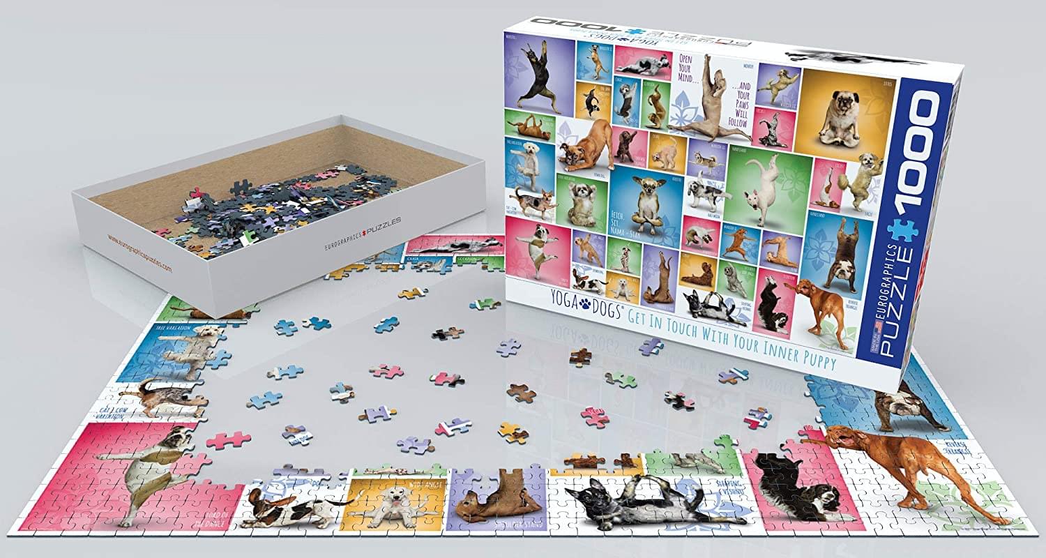 Yoga Dogs 1000 Piece Jigsaw Puzzle