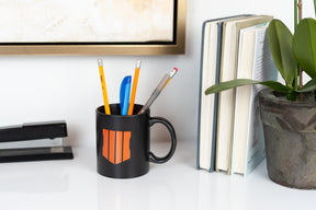 Call of Duty: Black Ops 4 Shield Icon Ceramic Coffee Mug | Holds 12 Ounces