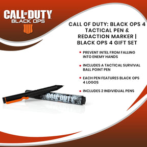 Call of Duty: Black Ops 4 Tactical Pen & Redaction Marker | Black Ops 4 Gift Set