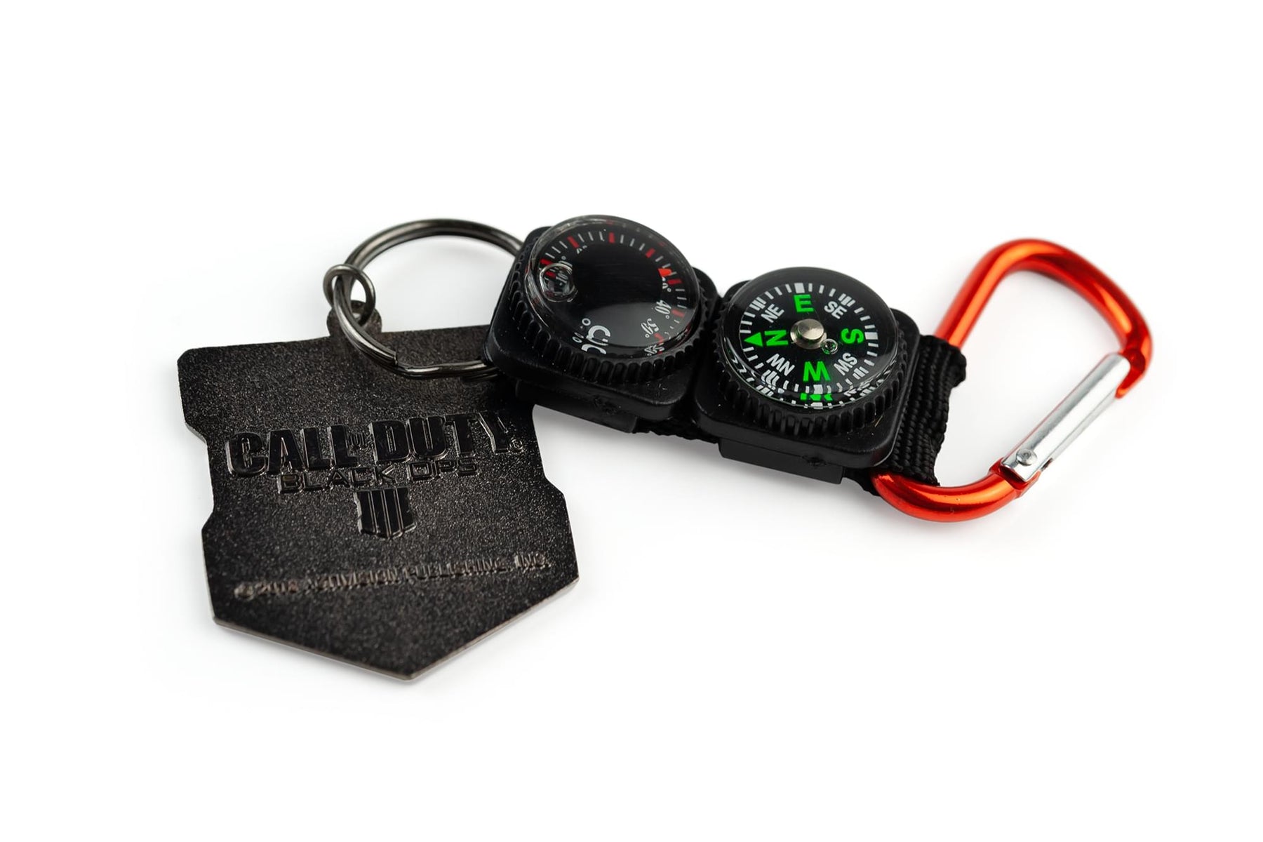 Call of Duty: Black Ops 4 Logo & Keychain Compass Set | Includes Thermometer