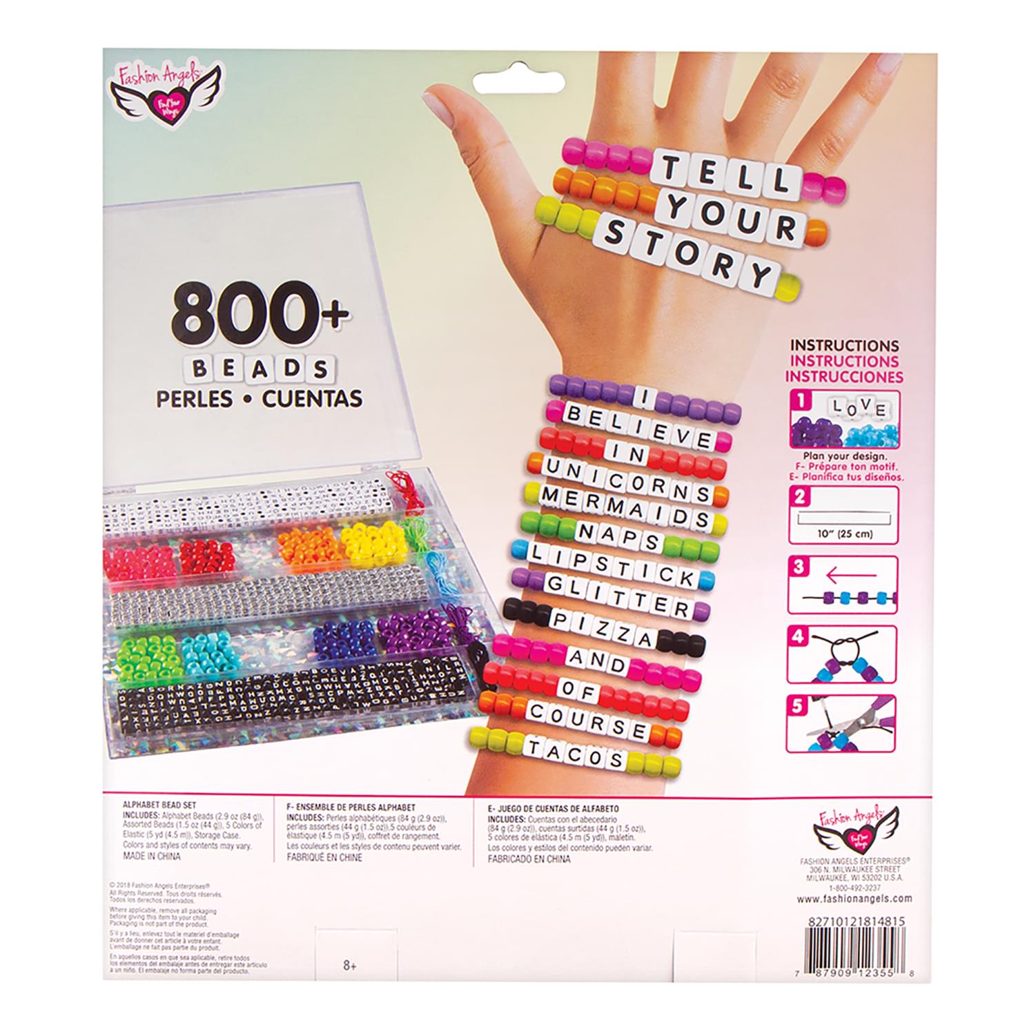 Fashion Angels Tell Your Story 800+ Alphabet Bead Set