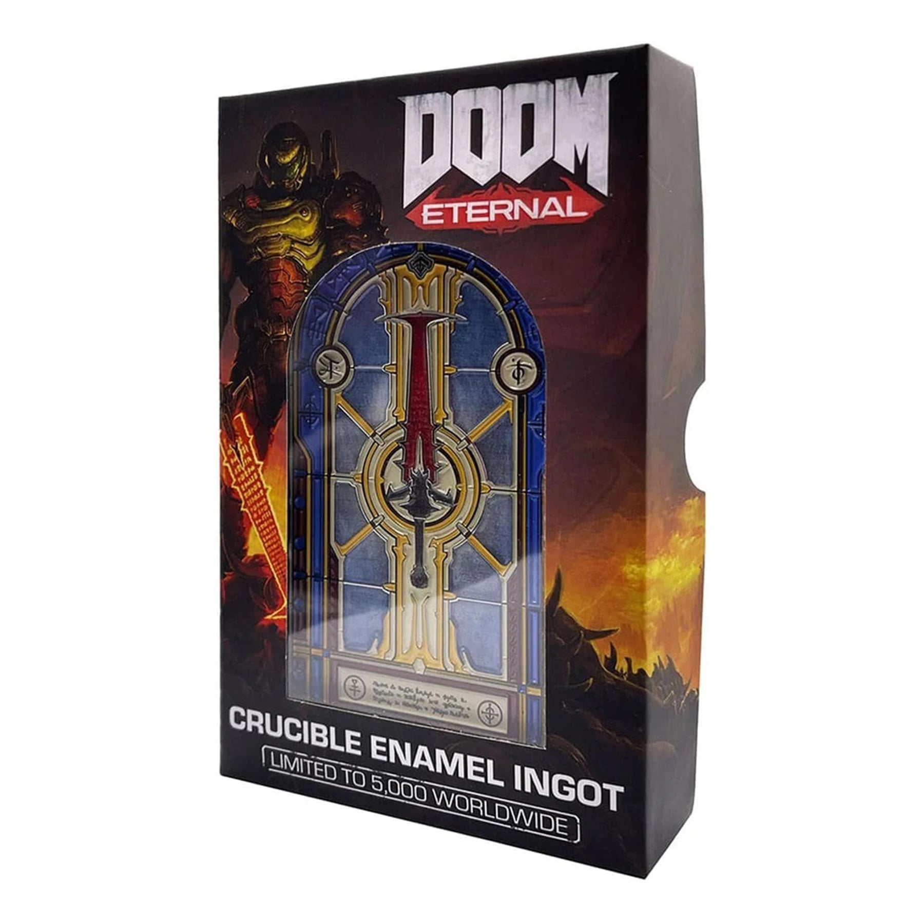 DOOM Limited Edition Crucible Sword Stained Glass Window Ingot