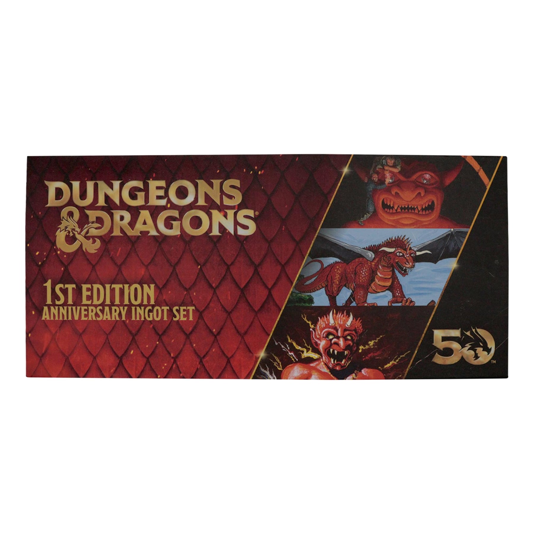 Dungeons & Dragons 50th Anniversary 1st Edition Book Cover Ingot Set