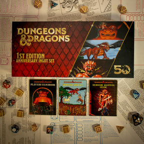 Dungeons & Dragons 50th Anniversary 1st Edition Book Cover Ingot Set