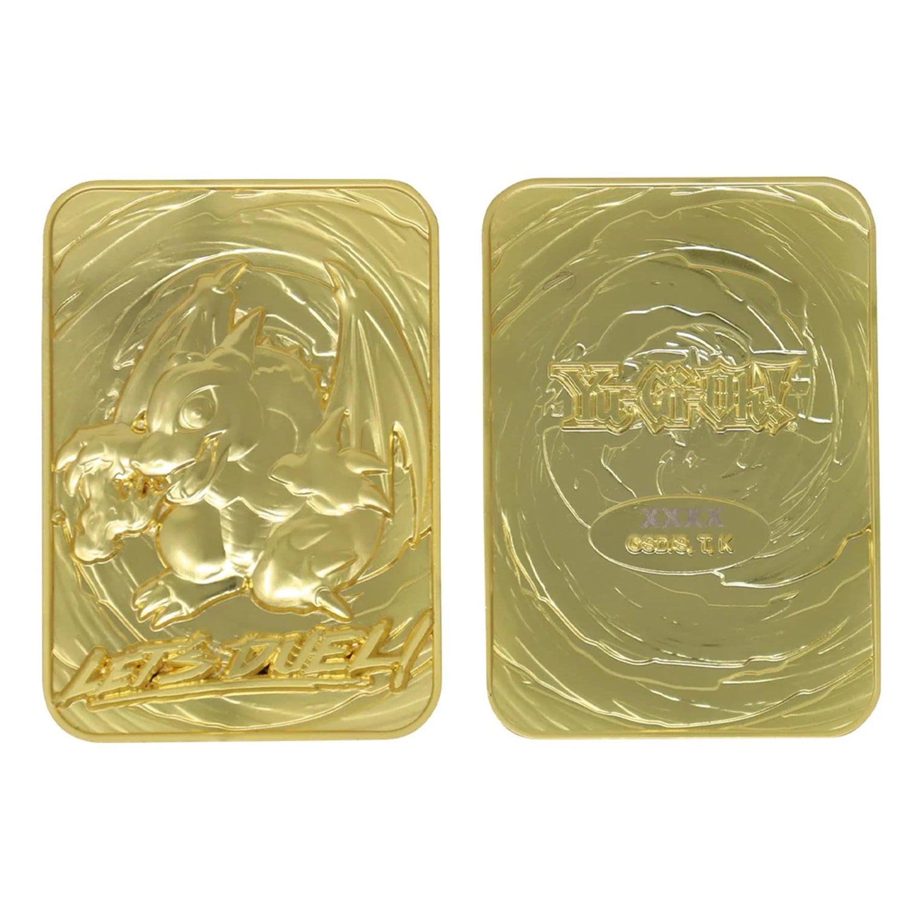 Yu-Gi-Oh! Limited Edition 24k Gold Plated Metal Card | Baby Dragon