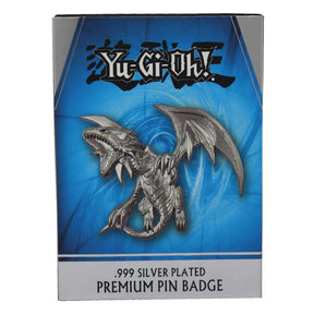 Yu-Gi-Oh! Limited Edition .999 Silver Plated Pin Badge | Blue Eyes White Dragon