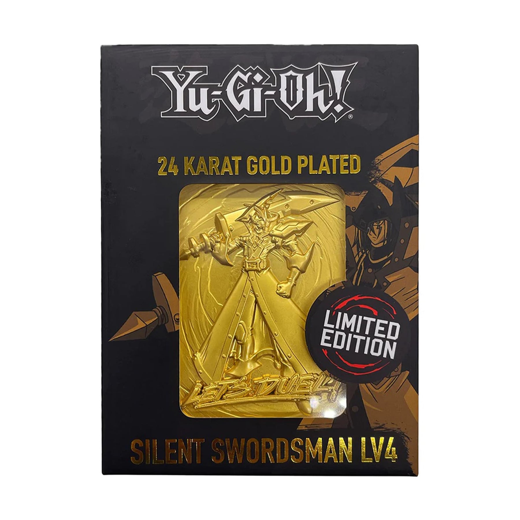 Yu-Gi-Oh! Limited Edition 24k Gold Plated Metal Card | Silent Swordsman