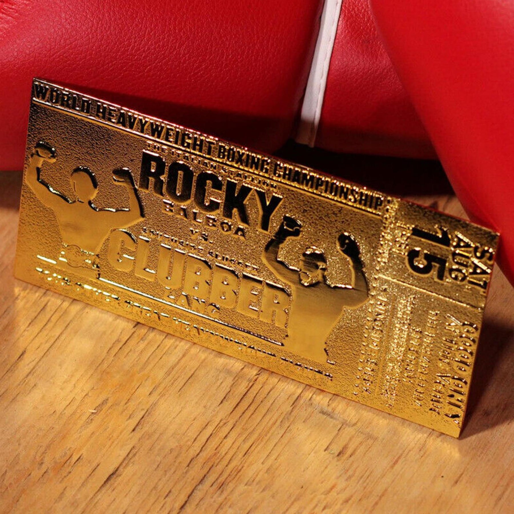 Rocky III Limited Edition 24k Gold Plated Fight Ticket