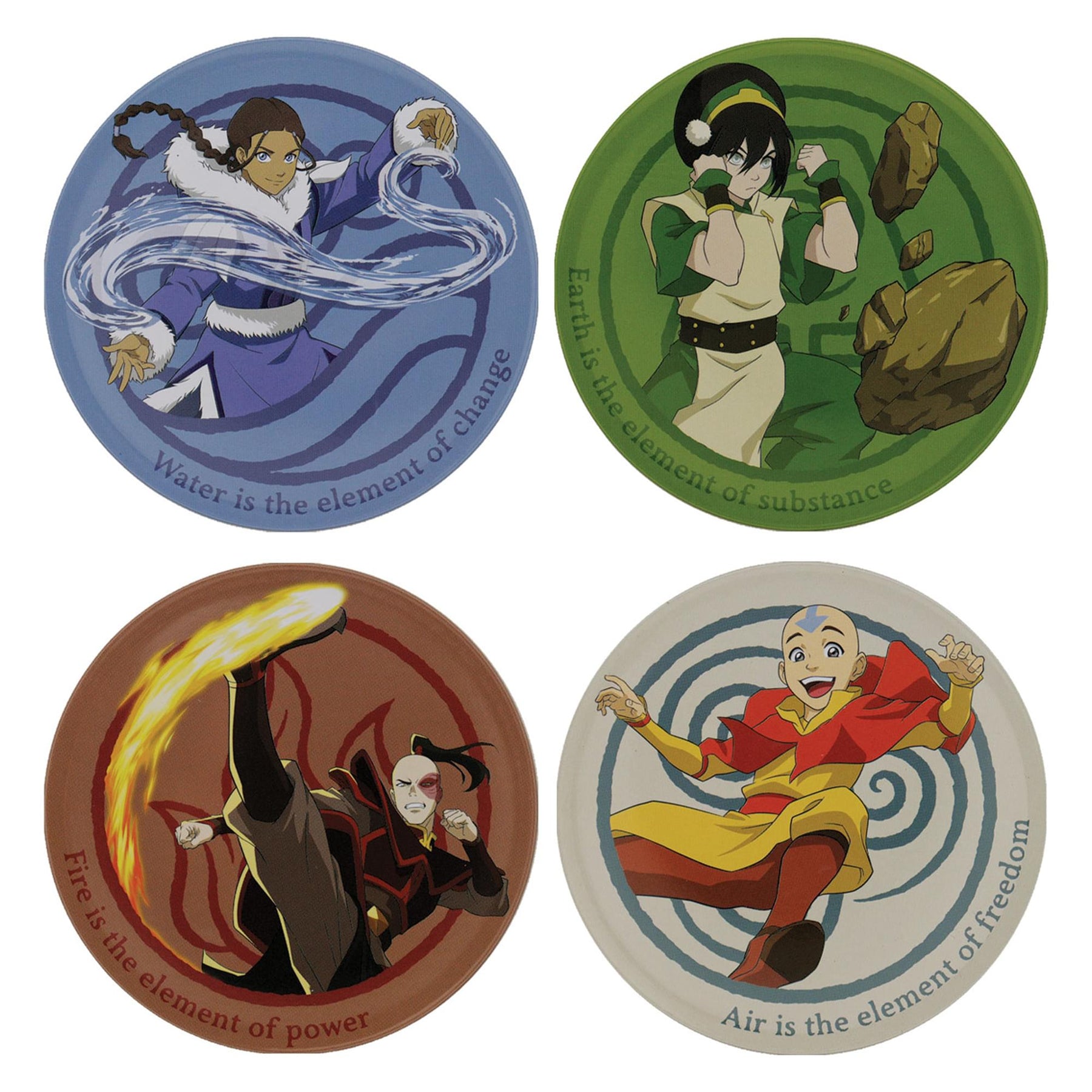 Avatar: The Last Airbender Metal Coaster Set of 4