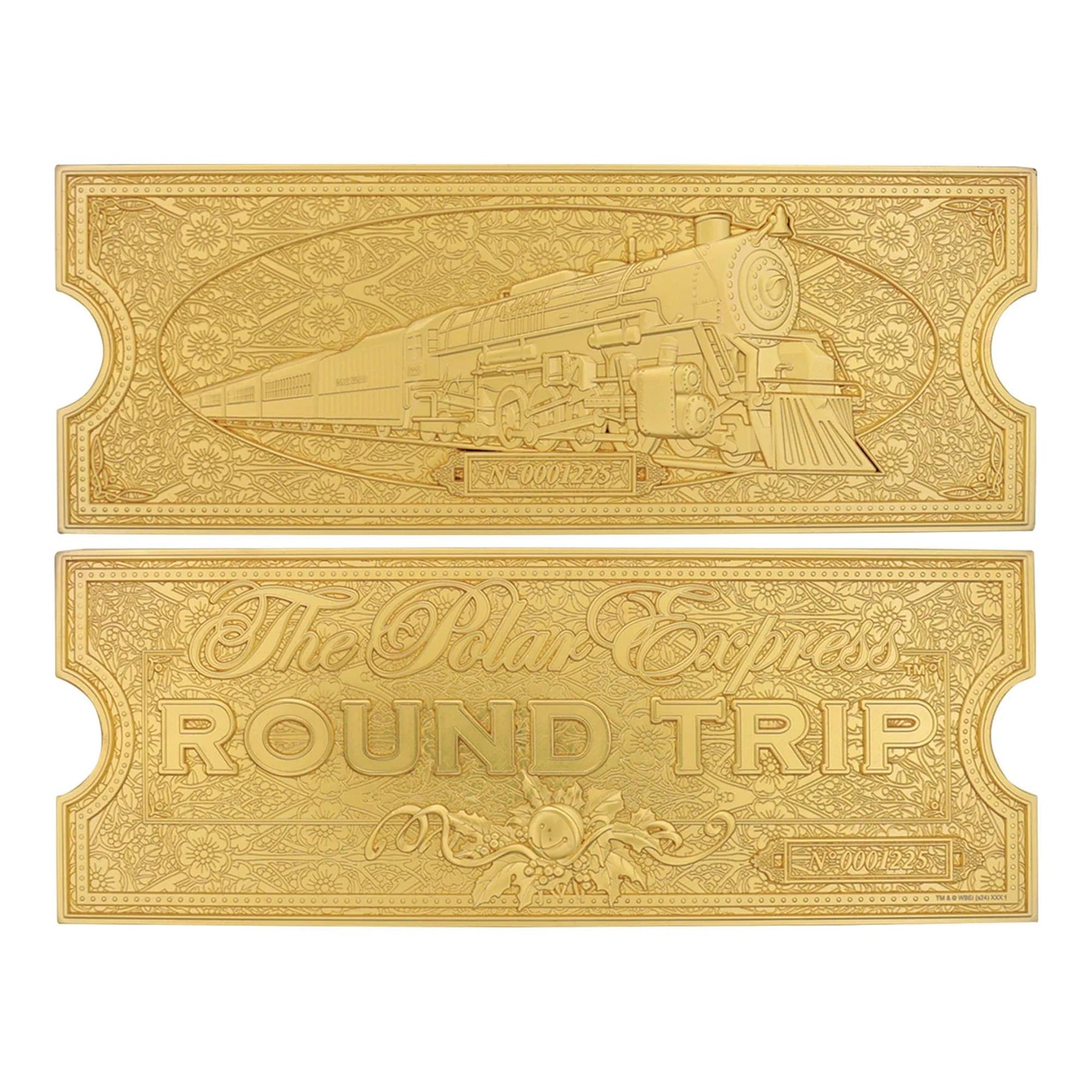 The Polar Express 24k Gold Plated Train Ticket