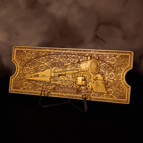 The Polar Express 24k Gold Plated Train Ticket