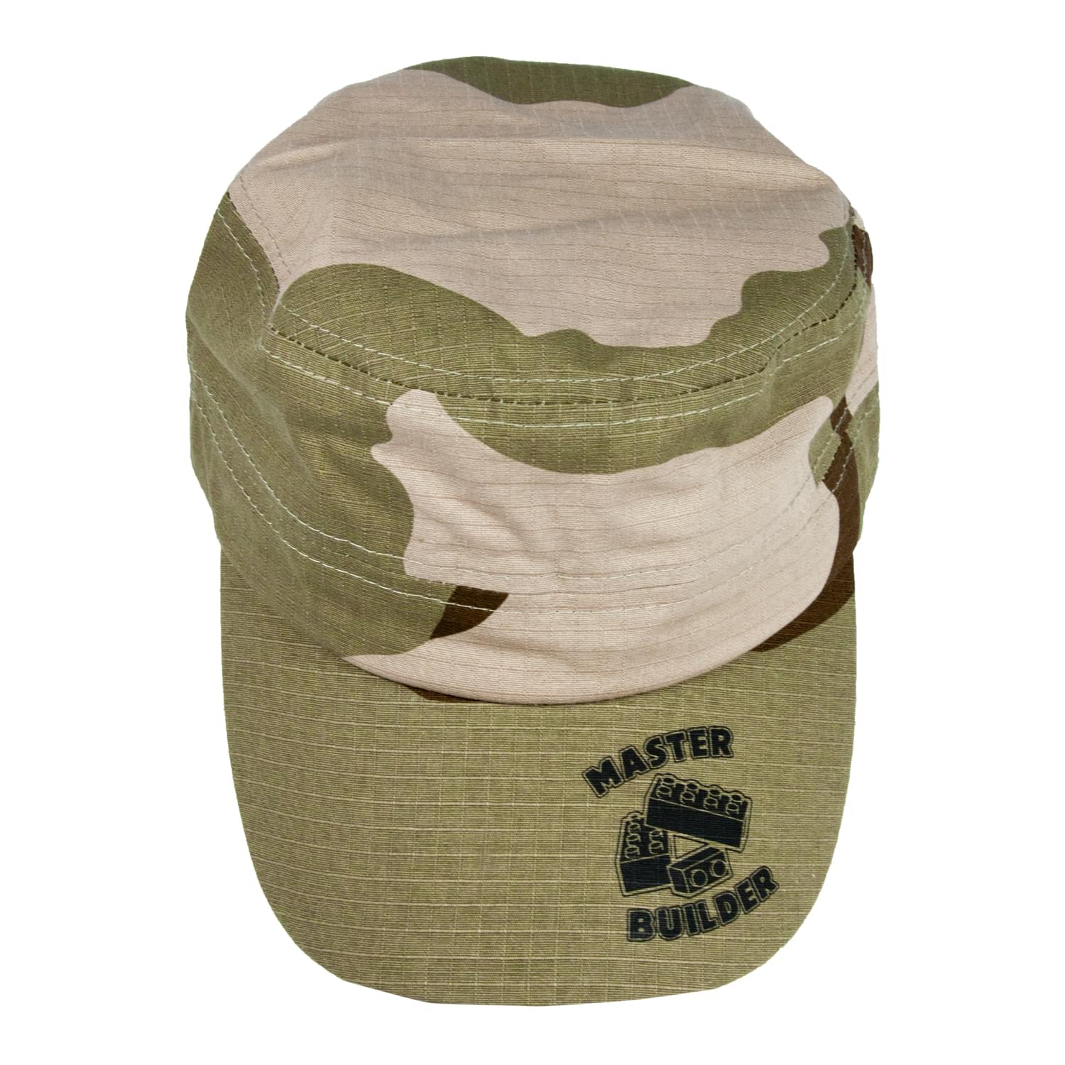 Master Builder Camo Hat | Green & Brown Cap for BRICK Fans | Adjustable Size